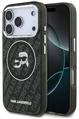 Zdjęcie produktu dla Etui Karl Lagerfeld K&C Glitter MagSafe do iPhone 17 Pro