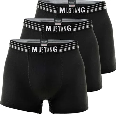 Produktbild von MUSTANG Herren Boxershorts, 3er Pack - Retroshorts, Pants, True Denim Schwarz/Schwarz/Schwarz XL (Gr. X-Large)