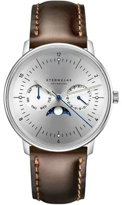 Productafbeelding van Sternglas herenbril, bruin. Model: Sternglas-S01-NM52-BR03