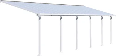 Produktbild von Palram - Canopia Aluminium Terrassenüberdachung Olympia Weiß 295x860x305 cm