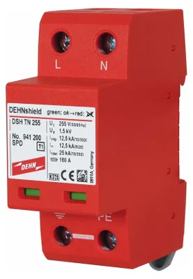 Produktbild von DEHN anwendungsoptimierter Kombiableiter DSH TN 255