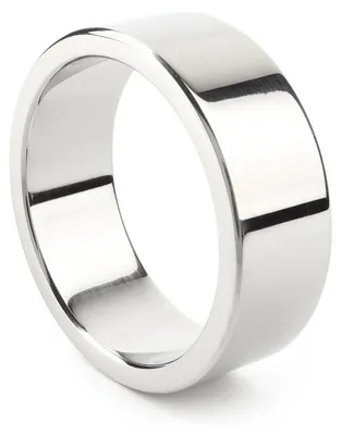 Produktbild von Edelstahl Ring mit ultrabreitem Design und glatter, polierter Oberfläche, 50 mm