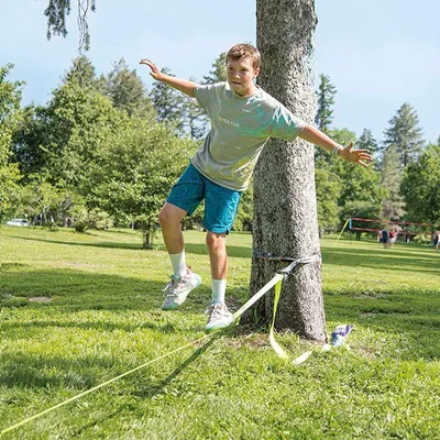Immagine prodotto di Trelines Slackline giocattolo all'aperto Classic Slackline 15m multicolore