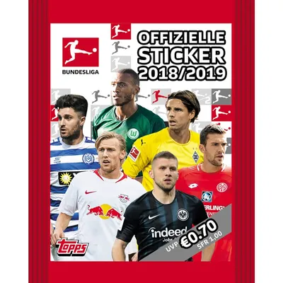 Produktbild von Topps Bundesliga Sammelsticker 2018/19 - 1 Tüte