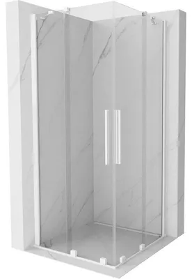 Obrázek produktu pro Mexen Velar Duo posuvná sprchová kabina 90 x 90 cm, transparentní, bílá - 871-090-090-02-20