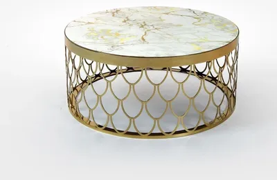 Produktbild von Wohnzimmer Rund Couchtisch Design Kaffeetisch Luxus Einrichtung Neu