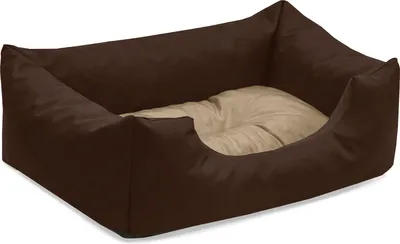 Obrázek produktu pro Pelíšek pro psy MIMI, pohovka pro psy, polštář pro psy,(S) cca 55x40x17cm, MELANGE (hnědá/béžová)
