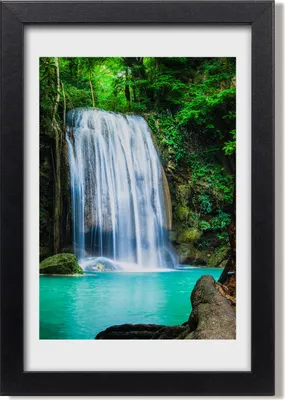 Produktbild von Bild 20x30 MDF-Rahmen, Wandkunst Wasserfall