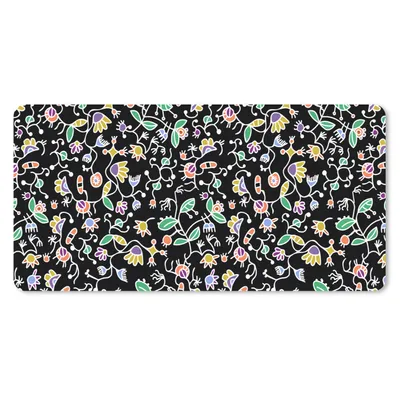 Produktbild von MuchoWow® Schreibtischunterlage Muster - Blumen - Frühling 80x40 cm - XXL Mauspad - Gaming Mauspad