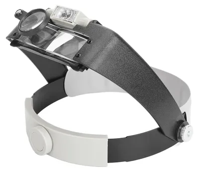 Image de Lunettes loupes à bandeau, grossissement 1,5x, 3x, 8,5x, 10x, bandeau avec éclairage LED