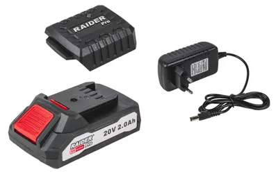 Obrázok produktu pre Sada nabíjačka a akumulátor 20V 2.0Ah Raider