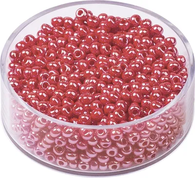 Produktbild von KNORR PRANDELL 213104257 Böhmische Rocailles Ø 25 mm Glas himbeere