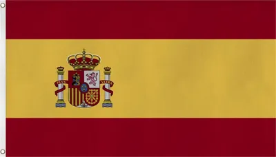Spanien Flagge 90 x 150 cm, Polyester, mit Metallösen