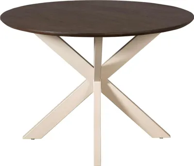Produktbild von Villa Möbel Esstisch Dimora rund aus Mangoholz Ø 130 cm mit Metallgestell
