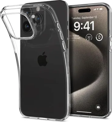 Produktbild von Spigen ACS06557, Cover, Apple, iPhone 15 Pro Max, 17 cm (6.69"), Transparent
