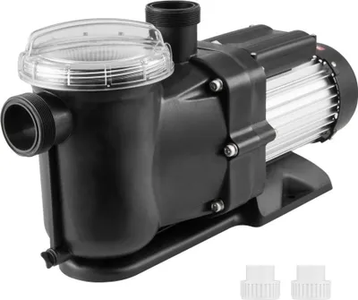 Obrázek produktu pro Bazénové čerpadlo 1,5 HP, maximální průtok 100 GPM - jednorychlostní bazénové čerpadlo 220 V - 2850 otáček za minutu - maximální výška 15 m - filtrační čerpadlo s filtračním košem - pro nadzemní bazény, vířivky, lázně.