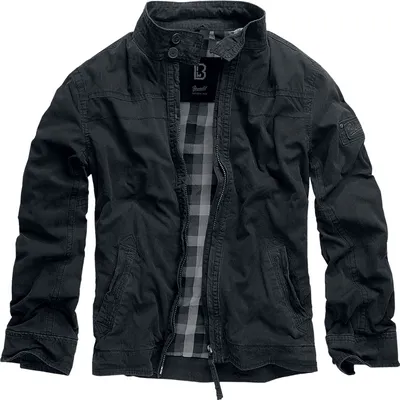 Produktbild von Brandit Übergangsjacke Herren Yellowstone schwarz Basics 100% Baumwolle 5XL