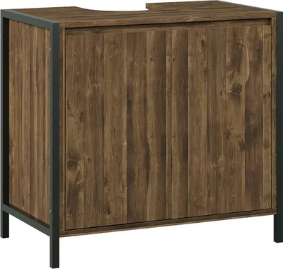 Obrázek produktu pro Základní skříňka pod umyvadlo Vicco Naola Dub/černá 70 x 65 cm se 2 uzavřenými úložnými prostory, Model 56461