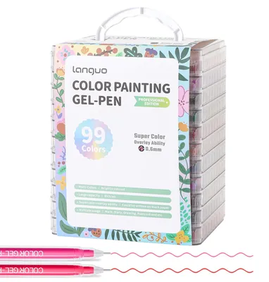 Obrázok produktu pre Perá s gélom na kreslenie, 99 farieb, fixky s gélom, zvýrazňovače