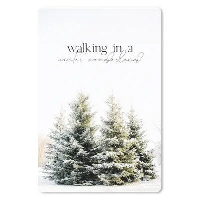 Produktbild von MuchoWow® Mauspad Mousepad Weihnachtsbaum - Schnee - Winter 18x27 cm - Mousepads - Maus Mat - Pad - Mausunterlage