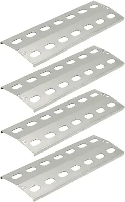 Produktbild von 4 x Edelstahl 39,5 x 15 cm Brennerabdeckung 1mm stark