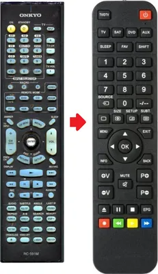 Produktbild von Ersatz Fernbedienung für Onkyo RC-591M