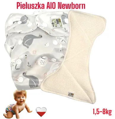 Produktbild von AIO NEWBORN Pocketwindeln aus GÄNSE-Mikrofaserfleece