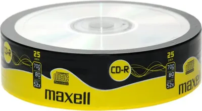 Produktbild von Maxell CD-R 80XL 52x 25 Pack, CD-R, 700 MB, 52x, Spindel