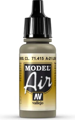 Vallejo Model Air 71415 A-21 Light Greyish Brown 17ml Airbrush Farbe