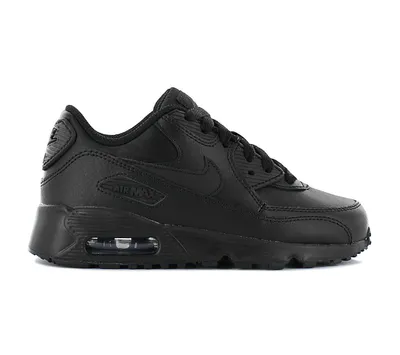 Imagen del producto de Zapatillas Nike Air Max 90 de cuero, modelo 833414-001, color negro, talla: EU 31
