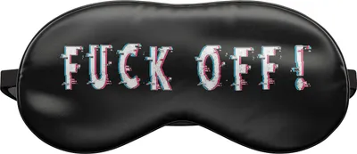 Produktbild von Schlafmaske Reise Relax Augen-maske Abdeckung Bett Emoji Nickerchen Augenbinde Seine Fuck Off Verpiss dich 2