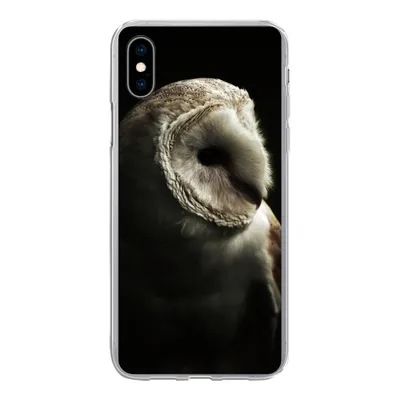 Produktbild von MuchoWow® Handyhülle Schutzhülle Hülle für iPhone Xs Eule - Vogel - Porträt Silikon Softcase Handy Hülle - Handytasche