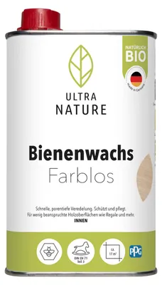 Produktbild von Ultra Nature Bienenwachs 0,5 L farblos