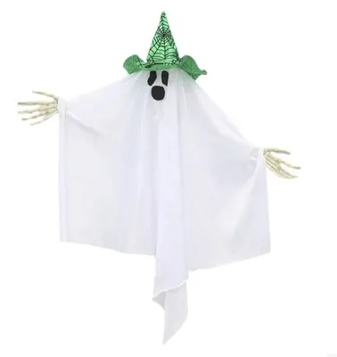 Produktbild von Hängendes Skelett Halloween Dekoration Geister Requisite Grusel Ornament Party Deko Scary Prop Geschenk - Farbe: Grün