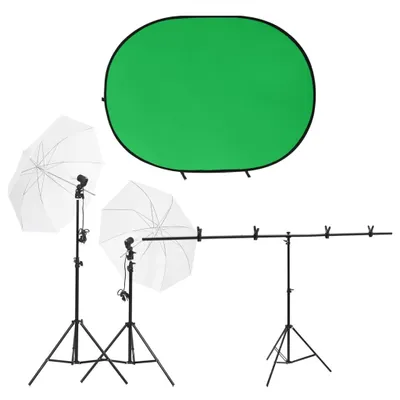 Image de Kit de studio photo avec éclairage et écran de fond