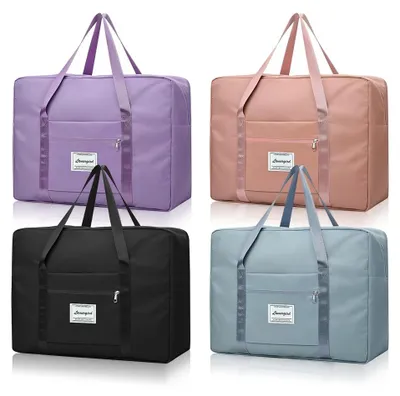 Immagine prodotto di 2 borse da viaggio pieghevoli, impermeabili, dimensioni 41 x 34 x 14 cm