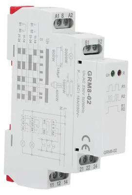 Obrázok produktu pre GRM8-02 Elektronické impulzné relé Spínacie relé Pamäťové relé AC 230V