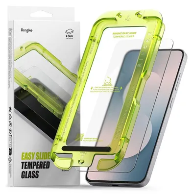 Zdjęcie produktu dla Szkło Hartowane Ringke Easy Slide 2-Pack Galaxy S25 Fe Clear