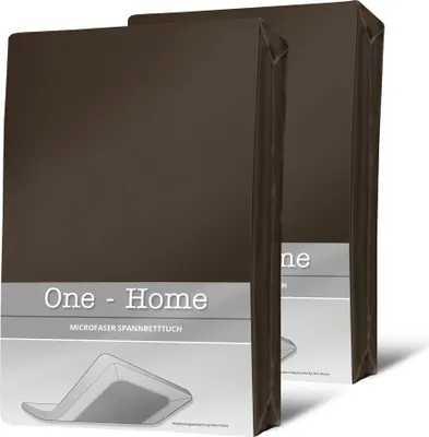 Two brown packaged bed sheets are shown against a white background.