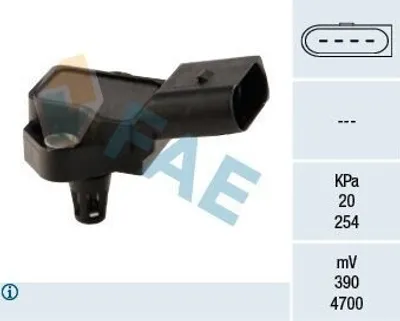 Produktbild von FAE 15037 Ladedrucksensor für VW Golf IV Schrägheck (1J1) Saugrohr
