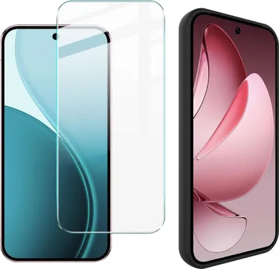 Produktbild von Für Google Pixel 10 / 10 Pro Silikon TPU Schutz Handy Hülle Schwarz + 9H Hart Glas
