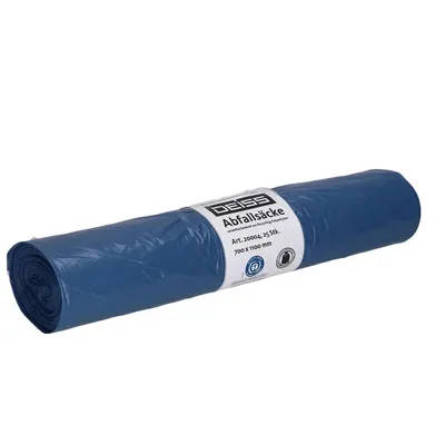 Produktbild von Deiss Müllsäcke blau 120 Liter 700 x 1100 mm 25 Säcke