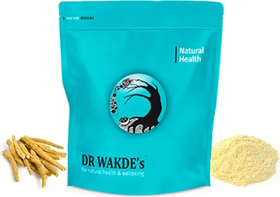 Produktbild von DR WAKDE'SAshwagandha Pulver (Indischer Ginseng | Withania somnifera) - 1 kg (2,2 lb) | Pure, Raw & Dried Powder | Ayurvedic Herb | Vegan