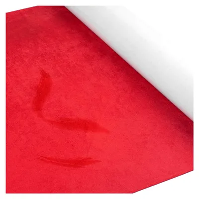 Produktbild von Selbstklebender Mikrofaserstoff, Rot, 42cm x 150cm, Stretch Wildlederoptik für Cockpit, Autoinnenraum, Möbel, DIY-Reparatur