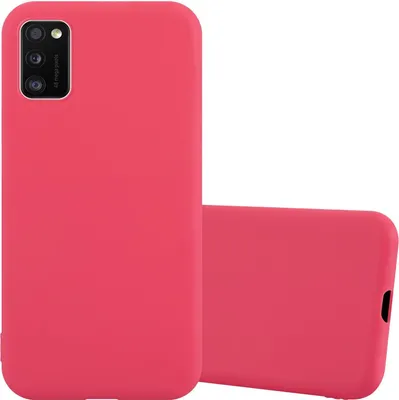 Obrázek produktu pro Cadorabo Case for Samsung Galaxy A41 Protective Cover in Red Pouzdro na mobilní telefon TPU Silicone Case Cover