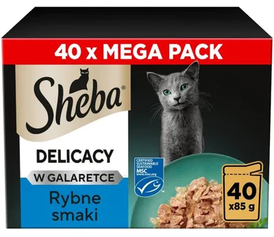 Zdjęcie produktu dla Sheba Delicacy Rybne Smaki w Galaretce Mokra Karma Dla Kota 40x85g