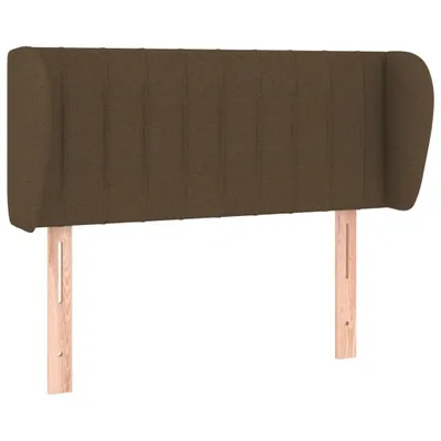 Produktbild von vidaXL Kopfteil mit Ohren Dunkelbraun 83x23x78/88 cm Stoff