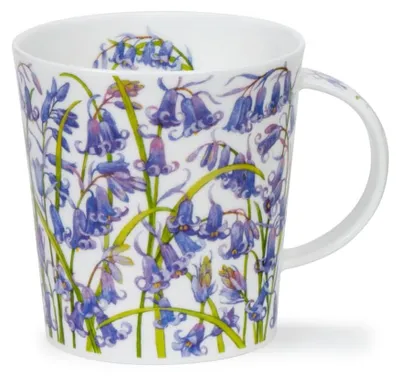 Bone China Mok 0,32 l Bluebells Blau-Weiß