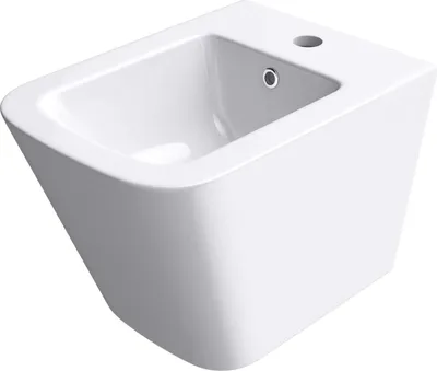 Image de doporro Bidet Suspendu Blanc Assorti au WC Bidet Mural en Céramique pour Salle de Bains 36x51,5x36cm Düren112