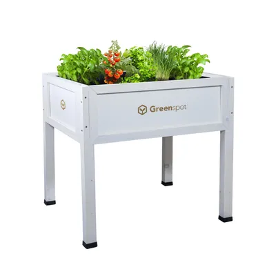 Obrázok produktu pre Greenspot Vintage Vyvýšený Záhon na Balkón a Terasu 80x45x80cm Biela